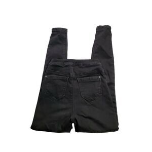 Vice Jeans Size 4S Womens Black High Waist Tube Jeans Skinny Leg Denim